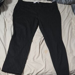 Black Pinstripe Pants